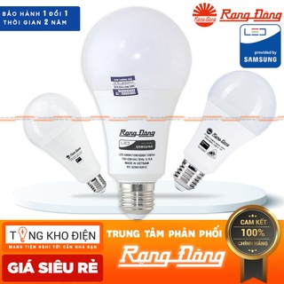 Bóng đèn LED bulb Rạng Đông | bảo hành 1 đổi 1 trong 2 năm | 3-5-7-9-10-12-15-20W [CHÍNH HÃNG]