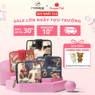 Ví nữ mini ngắn cầm tay nhỏ gọn nhiều ngăn TTWN BEAR chính hãng - TT980-A