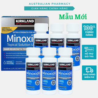 Minoxidil 5% Kirkland Dung Dịch Mọc Râu Và Tóc Hiệu Quả Của Mỹ Hộp 6 Chai.