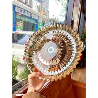 Khay thủy tinh chữ nhật đựng cốc chén hoa quả