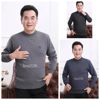  Áo Len Trung Niên Nam cổ 5 phân tặng bố tặng ông hàng QC chất len mềm  ảnh thật hàng có sẵn  