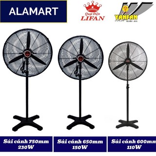 Quạt đứng Công Nghiệp Lifan Đ-26CX Yanfan D-26CN sử dụng diện tích rộng cà phê, quán ăn, nhà xưởng
