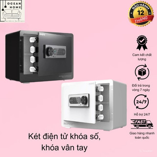 Két Sắt Mini Điện Tử Thông Minh Chống Cháy, Khóa Vân Tay Kết Hợp Mật Mã Cảm Ứng Bảo Mật Cao