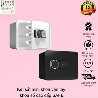 Két sắt mini SAFE khóa số- vân tay cao cấp,Tủ Két Sắt điện tử chống cháy,bảo mật cao,an toàn cho gia đình văn phòng