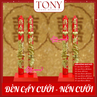 NẾN CƯỚI LONG PHỤNG - ĐÈN CẦY RỒNG PHỤNG GIA TIÊN