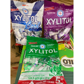 KẸO GUM KHÔNG ĐƯỜNG XYLITOL COOL, VIỆT QUẤT, CHANH BẠC HÀ Gói 159,9g (55 GÓI x2.9g)