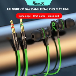 Tai nghe gaming nhét tai dùng cho máy tính bàn thiết kế Esports lõi kép thế hệ mới- Poermax Y7