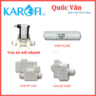 Combo Linh kiện máy lọc nước (BH 1 đổi 1) Van Điện Từ, Van Áp Cao, Van Áp Thấp, Van Flow Thải cho máy RO