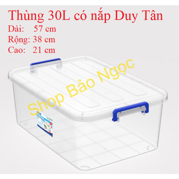 Thùng chữ nhật 30L nhựa Duy Tân