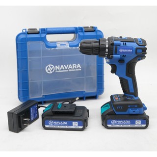 [HÀNG CHÍNH HÃNG ]Máy khoan pin NAVARA 21v Động cơ không chổi than, Cực khỏe