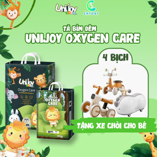 COMBO 4 Bịch bỉm Unijoy Baby Oxygen Care Quần/Dán mềm mỏng đủ Size NB - 4XL cho bé
