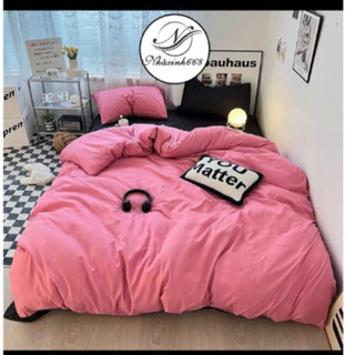 Bộ Chăn Ga Gối Chất Liệu Cotton Đũi, Cotton Tici Vintage ( Ghi Chú Kích Thước)