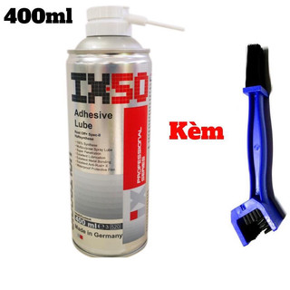 Xịt Dưỡng Sên IX50 Voltronic 400Ml Chống Văng, Giúp Bôi Trơn Tặng Kèm Cọ