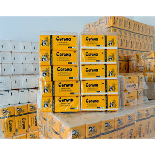 8 bịch khăn giấy rút Corona 500 tờ 3 lớp