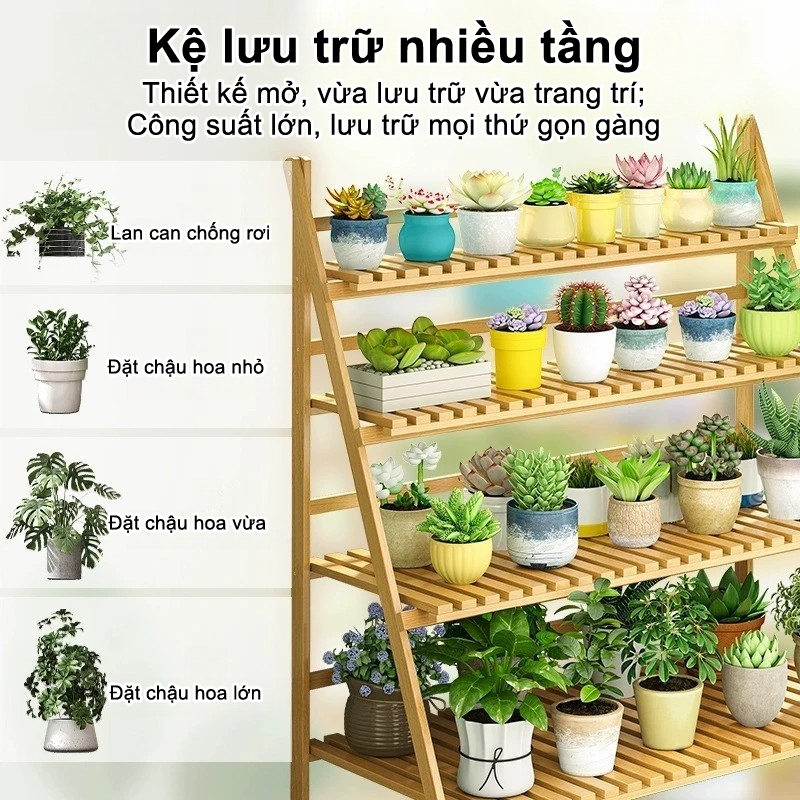 SUNNY BIERE Giá Cao Cấp,Kệ Để Chậu Hoa Cây Cảnh,Đồ Trang Trí Tre Tự Nhiên Mối Mọt | BigBuy360 - bigbuy360.vn