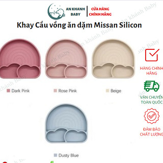 Khay Cầu vồng ăn dặm Misan Silicon