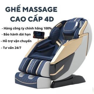 Ghế massage toàn thân Hapo 4D PRO massage lõi kép điều khiển giọng nói, Ghế mát xa tại nhà cao cấp thông minh