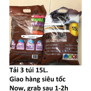 Cát vệ sinh cho mèo Catlike - Tải 3 túi 15L