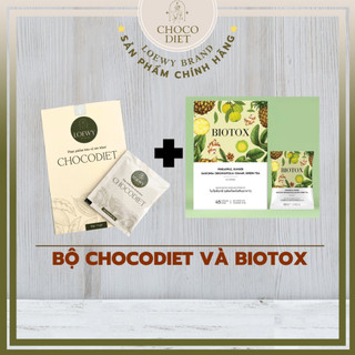 Bộ Chocodiet và Biotox giảm cân dành cho cơ địa lờn, Chính Hãng LOEWY BRAND