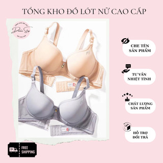 Áo ngực nâng ngực đệm mỏng có gọng nâng đỡ bầu ngực tạo khe tự nhiên,Áo lót trơn đệm mỏng dành cho ngực to và siêu to.