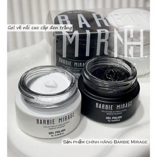 Gel vẽ đen trắng Barbie Mirage, siêu đặc, gel vẽ nổi barbie mirage, gel vẽ nổi trắng
