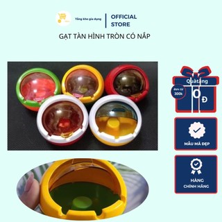 Gạt tàn thuốc hình tròn, có nắp đậy - Dày dặn, an toàn khi sử dụng | MTA - Mart