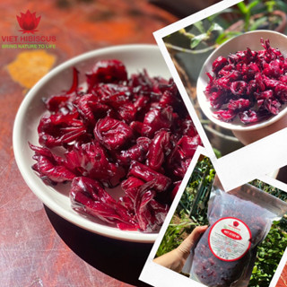 Mứt Atiso đỏ (Hibiscus, mứt hoa hồng) túi 200gr ít ngọt siêu giòn - Hàng Việt Nam