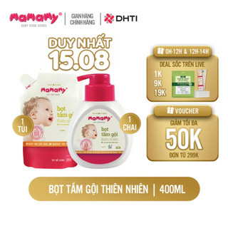 Sữa tắm gội đầu tạo bọt cao cấp cho bé Mamamy gốc thực vật thiên nhiên, dịu lành hương Floral/Fancy/Raspberry/Blueberry