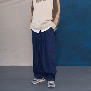 Quần jeans Ống Rộng unisex  Phong cách nhật bản- quần bò ống suông rộng thả đũng cho nam và nữ