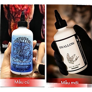 Nước pha mực kích màu hình xăm swallow
