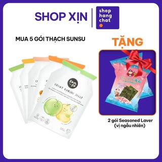 [MUA 5 GÓI DATE T9 TẶNG 2 GÓI SS 6G BÍT TẾT BÒ] Thạch Konjac Trái Cây Sunsu Thái Lan Thơm Ngon 0 KCAL Nhiều Vị 96GR