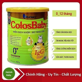 [Quét mã tích Xu] Sữa bột ColosBaby Gold 0+ Hộp 400g