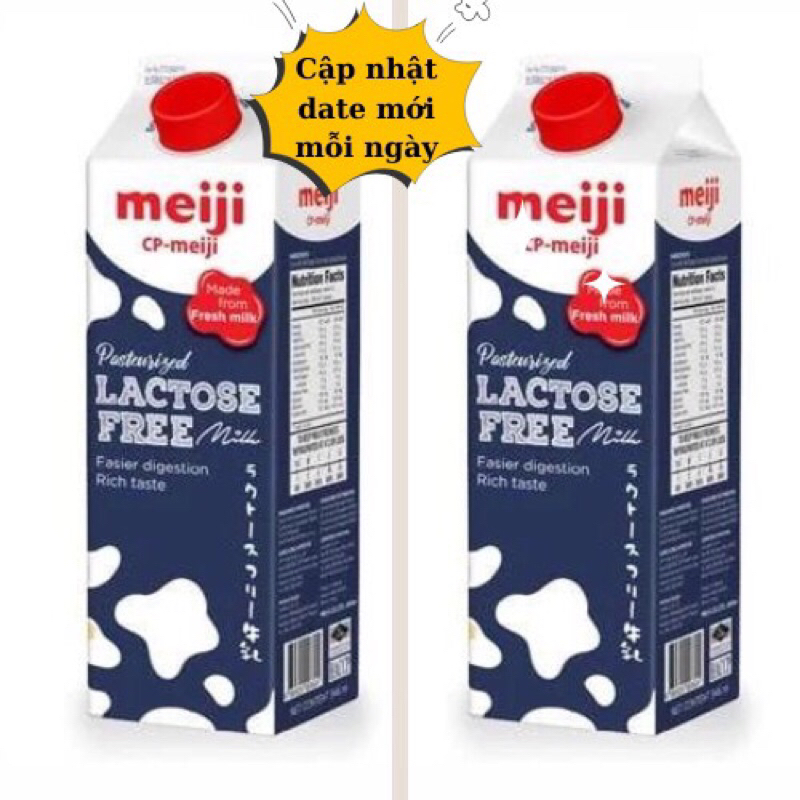 Sữa tươi  Meiji Không đường Lactose 946ml