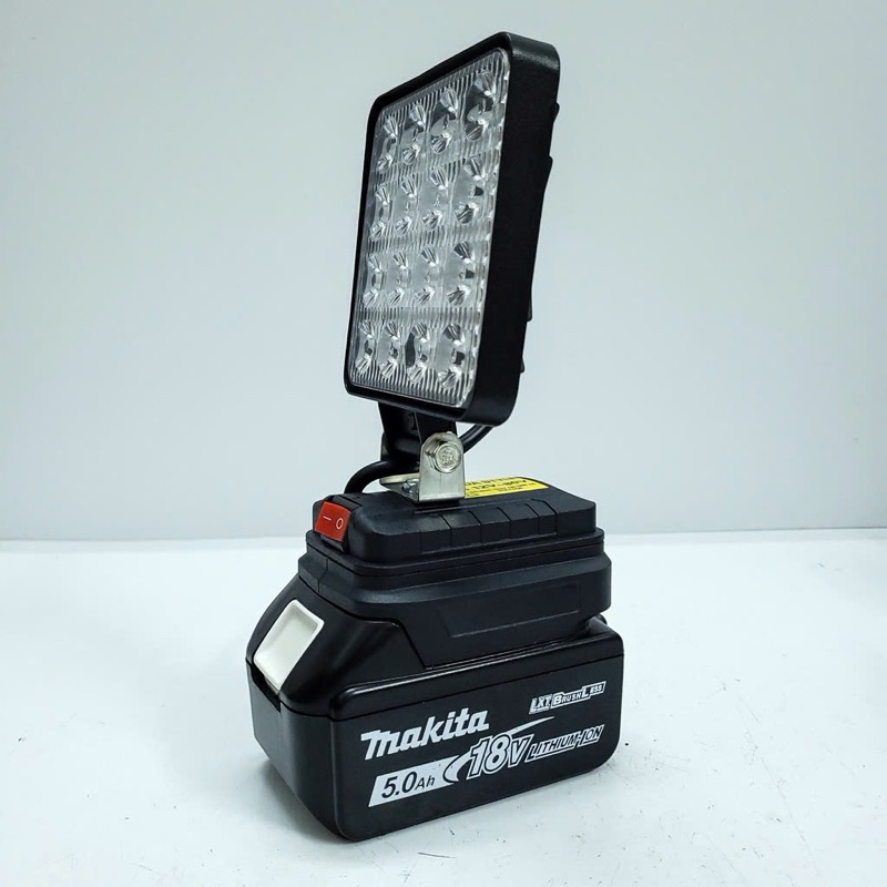 Đèn pin led dùng chân pin makita, đèn pha led dùng chân pin makita 14,4v - 18v thiết kế bi cầu rọi x
