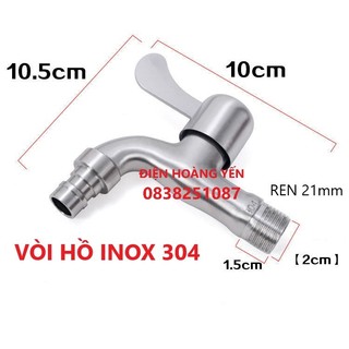 vòi Hồ Có Mỏ Inox 304, Vòi Hồ Sân Vườn, Vòi Tưới Cây, Vòi Rửa Xe, Vòi Máy Giặt. Bảo Hành 01 Năm