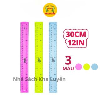 Thước kẻ dẻo deli 20-30cm - 6208/ 6209 nhiều màu rực rỡ, đẹp đẽ .