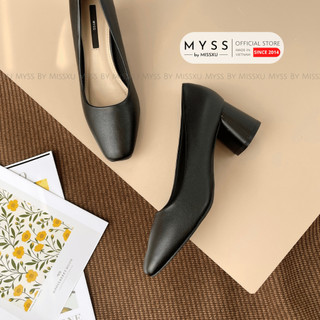 Giày nữ mũi vuông gót trụ 5cm thời trang MYSS - CG183