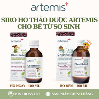 [Date 2027][Chính Hãng] Siro Ho Artemis Chest Relief Day/Night New Zealand 100ml cho bé từ 0-12y