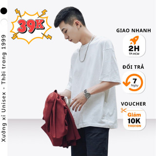 Áo thun nam trơn mịn form rộng tay lỡ Unisex áo thun nam bền đẹp ( cam kết như hình )