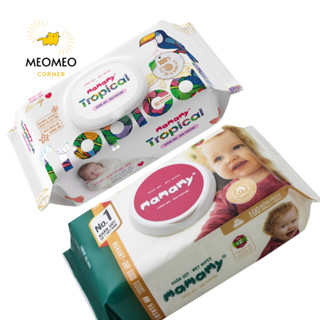 Khăn ướt không mùi Mamamy / khăn giấy ướt không mùi Mamamy Tropical ngừa hăm cho bé