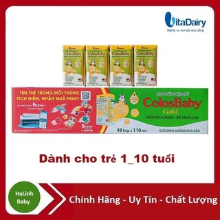 [Quét mã tích xu] Sữa bột pha sẵn Colosbaby 110ml (Thùng 48 hộp) Date mới nhất