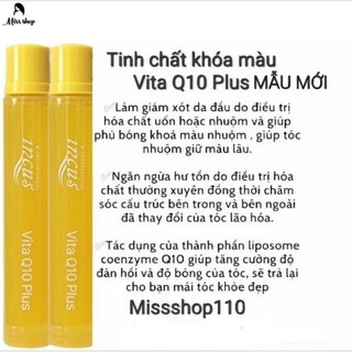TINH CHẤT KHÓA MÀU VITA Q10 PLUS KOREA MẪU MỚI
