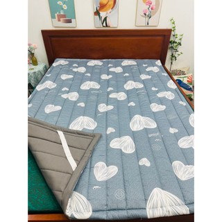 Nệm cuộn đa năng vải cotton chần gòn tấm có thể gấp gọn gàng mang theo đi xa,picnic.
