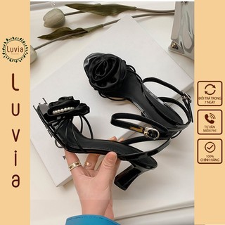 Giày cao gót 7 phân gắn hoa hồng đầy cá tính Luvia 134CG