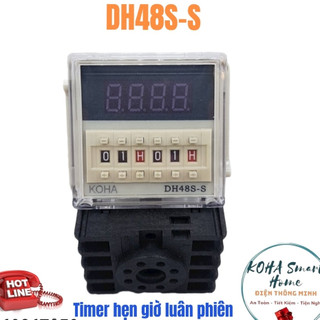 Timer hẹn giờ DH48S-S luân phiên, Rơle cài đặt thời gian đảo chiều - HÀNG CHÍNH HÃNG