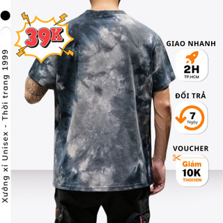Áo thun unisex form rộng tay lở loang màu vải Thái bền đẹp áo thun nam nữ chống nhăn chống xù [HÀNG TỐT]