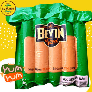  Xúc Xích Hải Sản Bevin 500g 10 cây dai dòn ăn vặt thơm ngon tiện lợi làm từ thịt Heo thịt Gà tươi An Phát Phát 