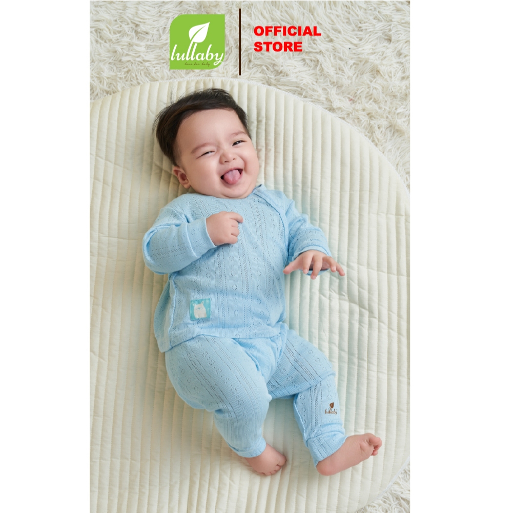 LULLABY - Bộ bé trai cài lệch dài tay - NH728R