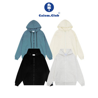  Calem Club - Áo khoác Hoodie zip IN CHỮ basic nhiều màu dày dặn form rộng unisex 