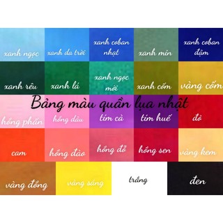 Áo dài Pt- Quần lụa mặc áo dài đủ màu